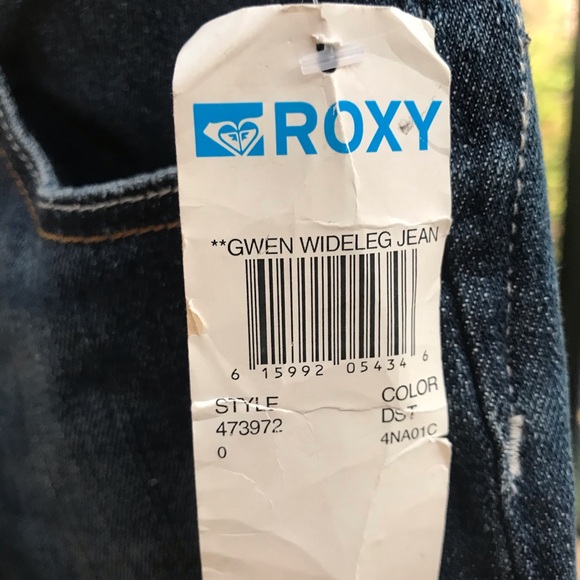 NWT ROXY jeans wide-leg size 0 - Picture 2 of 5